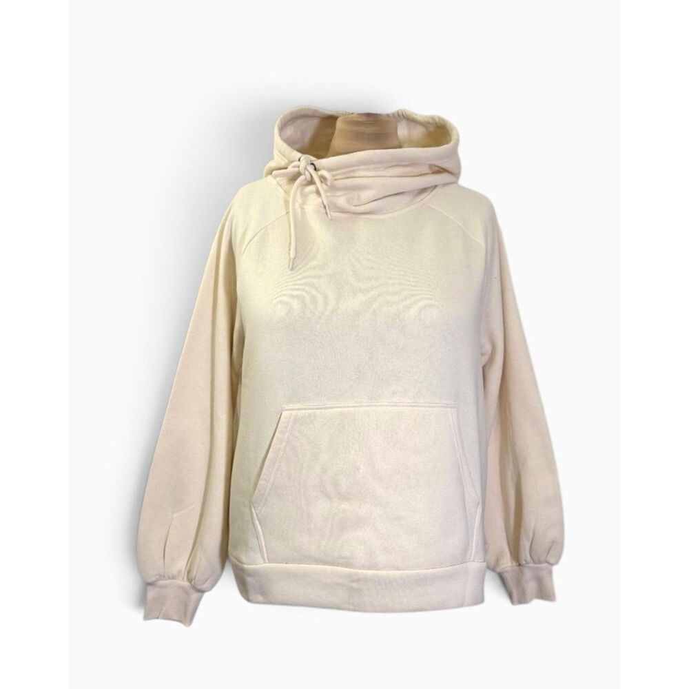 ZENANA Off White Side Tie Hoodie Kangaroo Pocket, NWOT! Size 1X
